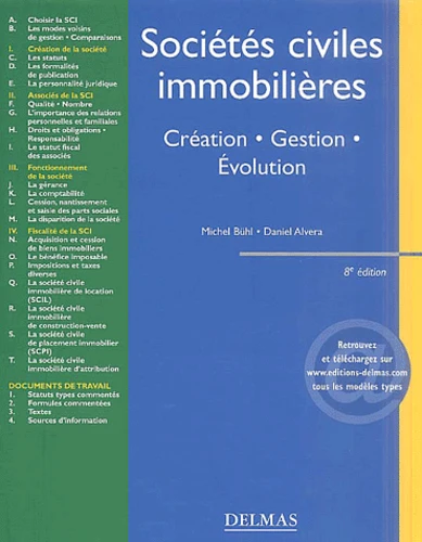 Société civiles immobilières. Création, gestion, évolution, 8ème édition